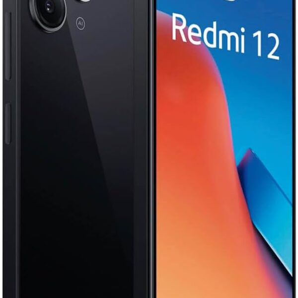 Xiaomi Redmi 12 (Midnight Black 8GB RAM, 128 Storage) - MediaTek G88 Powerful Processor |50MP High-Resolution main camera | 90 Hz FHD+ AdaptiveSync display | 5000mAh(Typ) High-Capacity battery