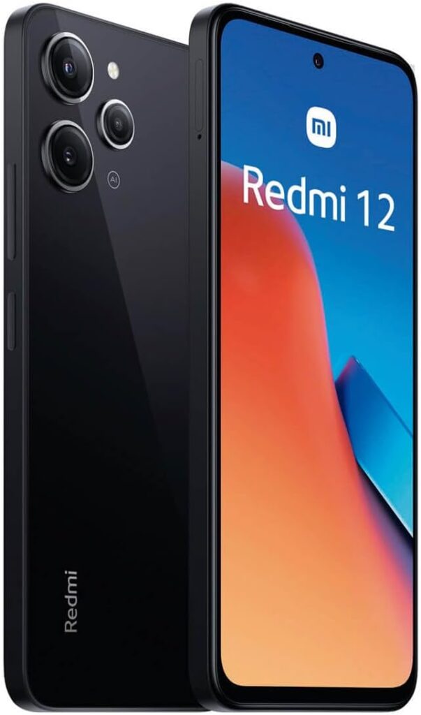 Xiaomi Redmi 12 (Midnight Black 8GB RAM, 128 Storage) - MediaTek G88 Powerful Processor |50MP High-Resolution main camera | 90 Hz FHD+ AdaptiveSync display | 5000mAh(Typ) High-Capacity battery