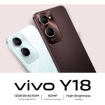 Xiaomi vivo Y18 TRA Version, 6.56", 6GB RAM, 128 Storage, 50MP, Dual SIM, Android 14, GSM, HSPA, LTE - Mocha Brown