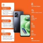 Redmi Note 12 5G Matte Black 6GB RAM 128GB ROM | 1st Phone with 120Hz Super AMOLED and Snapdragon® 4 Gen 1 | 48MP AI Triple Camera