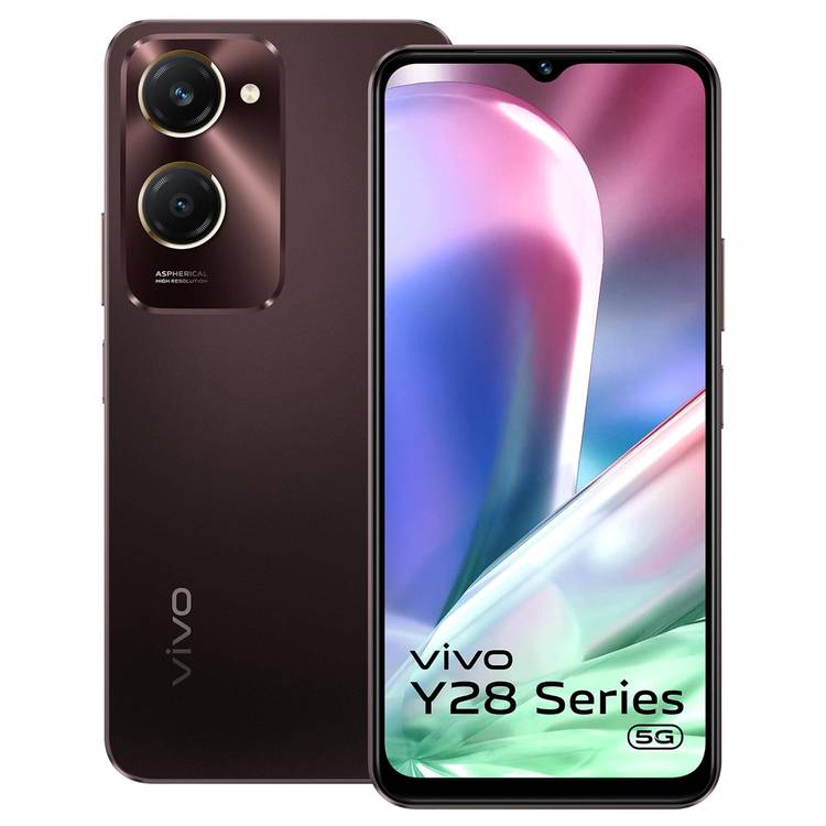 Vivo Y28s 5G TRA Version, 6.56", 8GB RAM, 256GB Storage, 50MP, Hybrid Dual SIM, Android 14, GSM, HSPA, LTE, 5G - Mocha Brown