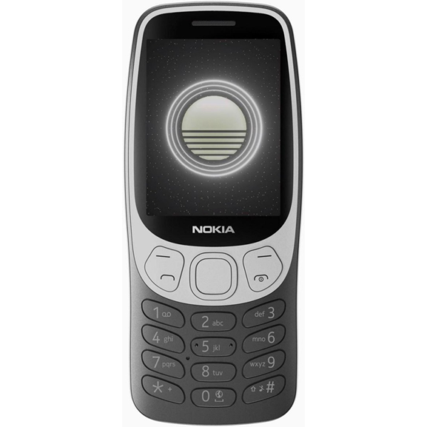 Nokia 3210 4G TRA Version (2024), All-New Classic Keypad Phone with Dual SIM - Grunge Black