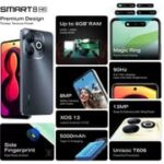 Smart 8 Dual SIM Timber Black 4+4GB RAM 128GB 4G - TRA Version